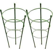  Tomato Cage, 2 Pack Plant Support Cage Rust 17.7”H×5.48”D-6.18”D-6.89”D 1