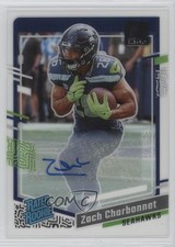 2023 Panini Clearly Donruss Auto Zach Charbonnet #91 Auto 18ap