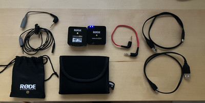 Rode Wireless GO II Single System  w/ Rode Smartlav Mic and TRRS to TRS Adapter