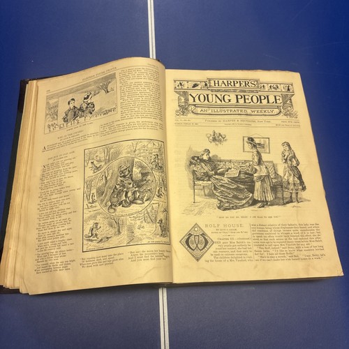 1885 HARPER'S YOUNG PEOPLE Hardcover Book Hundreds Of Illustrations - Imagen 9 de 24