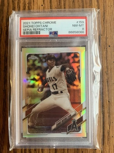 2021 Topps Chrome - Shohei Ohtani Angels #159 Sepia PSA 8 NM-MT