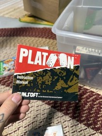 Platoon NES Nintendo With Manual Rare Video Game Tested Works 