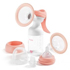 Nuliie 8010 Manual Breast Pump 6oz Wide-Neck Bottle Narrow-Neck Adapter BPA-Free