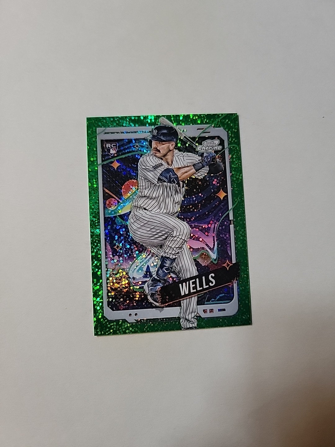 2024 Topps Cosmic Chrome Baseball Austin Wells RC #88 Green 61/75 - SD6591