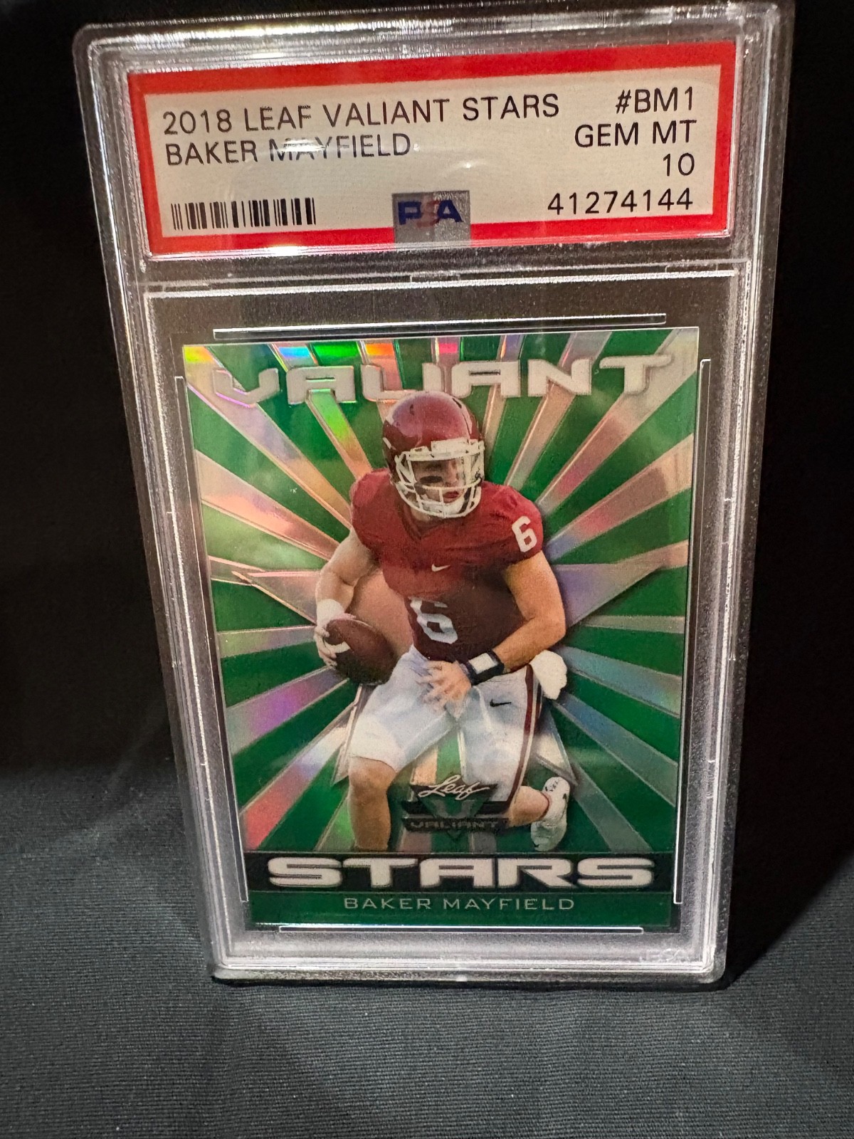 Baker Mayfield Leaf Valiant Autographs #BM1 Base