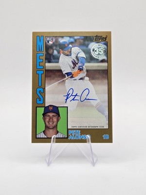 Pete Alonso 2019 Topps Update RC 1984 Autographs Gold SP #/50 #84A-PA