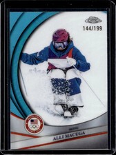 2026 Topps Chrome US Winter Olympics Alli Macuga Aqua Refractor #/199