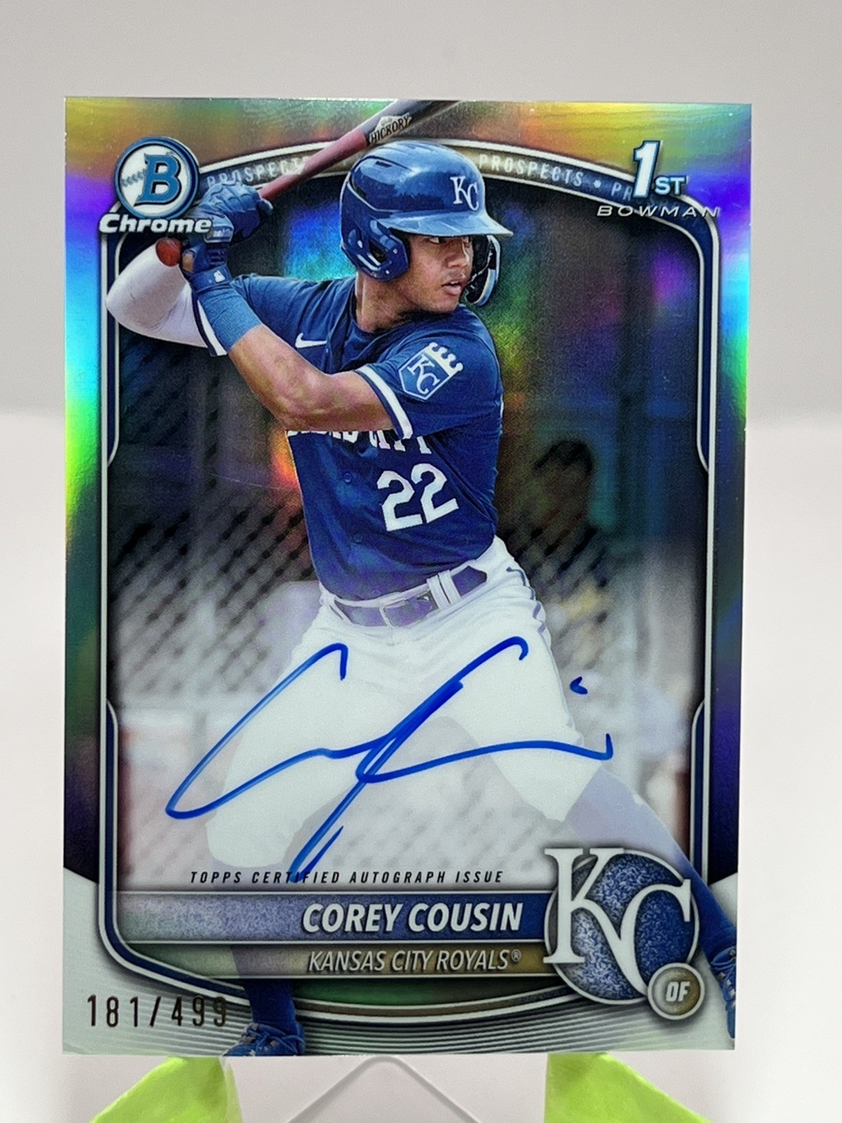 2025 Bowman Chrome - Prospect Auto Corey Cousin #CPA-CCO Refractor /499 (AU, RC)