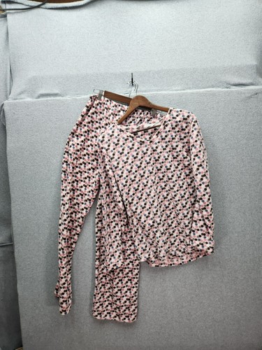 Mayfair Womens Medium Polka Dot Pajama Set - Picture 1 of 8