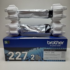 GENUINE - BROTHER TN227BK 2-PACK BLACK TONER - TN-227BK TN2272PK OPEN BAGS