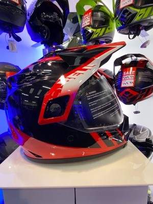Bell MX-9 Adventure MIPS Armaturenbrett schwarz/rot/weiß - S