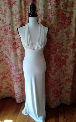 Zara Ivory Halter Body on Gown Small NWT