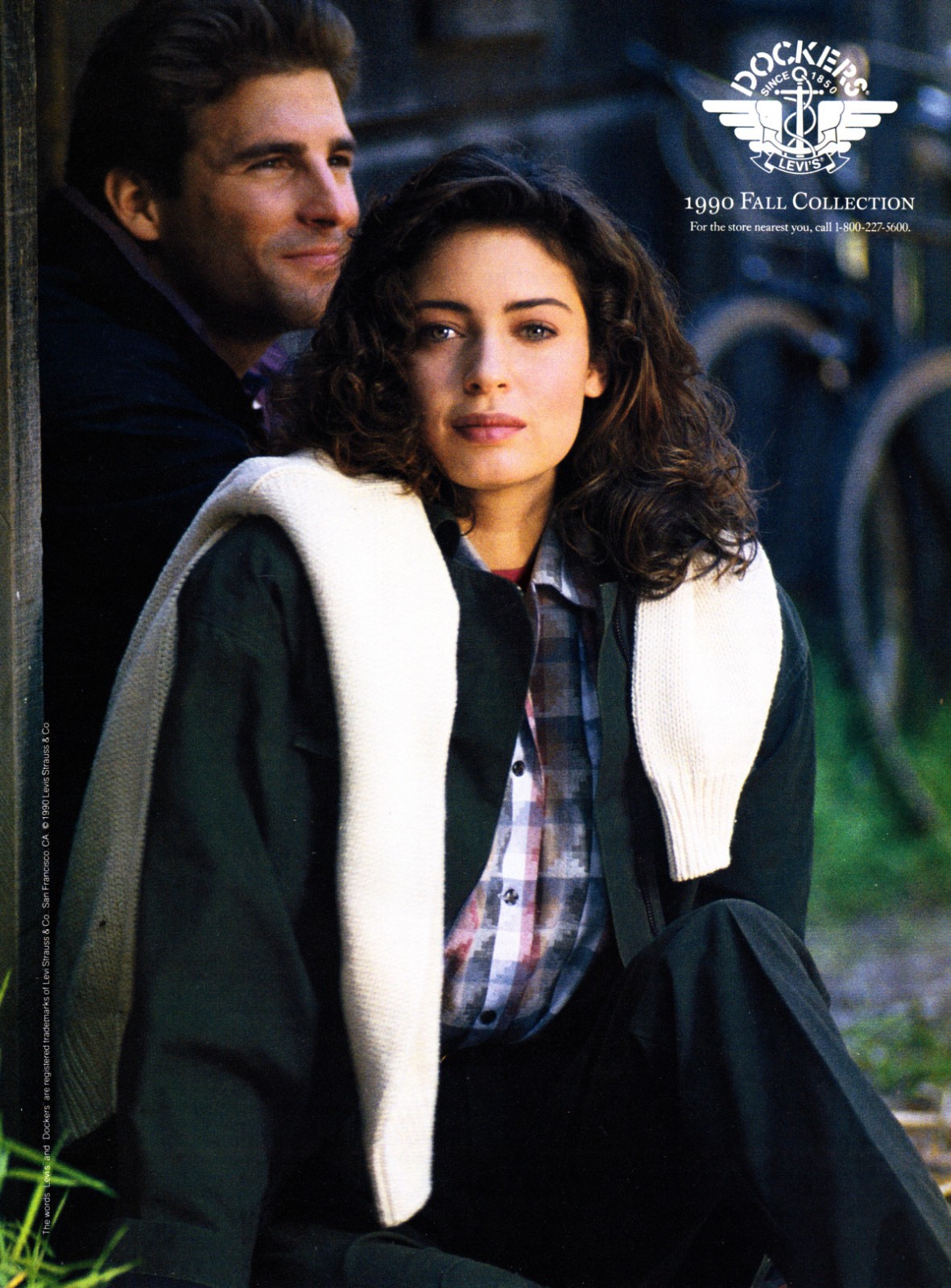 DOCKERS Magazine Print Ad Advert #25 RARE 1990 NICE COUPLE