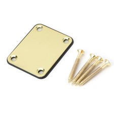 Neck Plate with Crews Metal Replacements for Electric Guitar Parts 1 Set