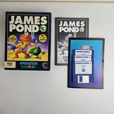 James Pond 3: Operation Starfish PAL Amiga 1200 Big Box mit Handbuch 