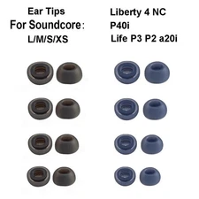 2Pairs Ear Tips for Anker Soundcore Liberty 4 NC P40i Life P2 P3 A20i Eartips