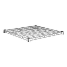 (2 Pack) Chrome Commercial Wire Shelving Sections 24" Depth 7 Sizes  NSF Rated