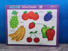 Rompecabezas 1992 parche imagen rompecabezas 25 piezas edades 3-7 frutas uvas manzanas naranjas
