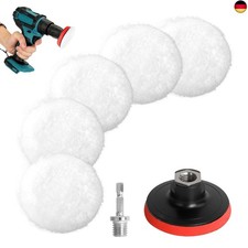 7 St&uuml;cke Polieraufsatz Akkuschrauber Set,80mm Polierscheibe Bohrmaschine Polierp