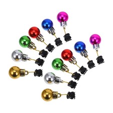 12PCS Christmas Facial Hair Baubles Beard Lights Beard Decoration Christmas