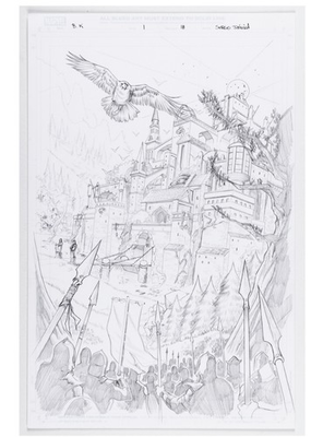 #ad Black Knight: Curse of the Ebony Blade #1 Page 18 Original Art Marvel 2021 $135.00