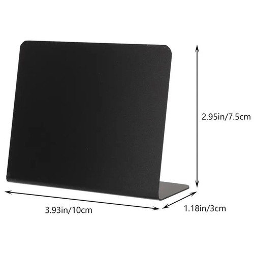 12x Small Chalkboards Signs Table Signs L Shaped Home Decor Price Tags Wordpad - Picture 4 of 6