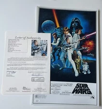 MARK HAMILL signed 12X18 photo STAR WARS WITH INSCRIPTION POSTER JSA