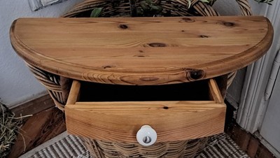 Halbrunde Wandkonsole Konsole Board Regal Holz