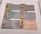1980s GI Joe ARAH File Cards Lot Of 6 Hasbro St. Slaughter Motor Viper Sea Slug