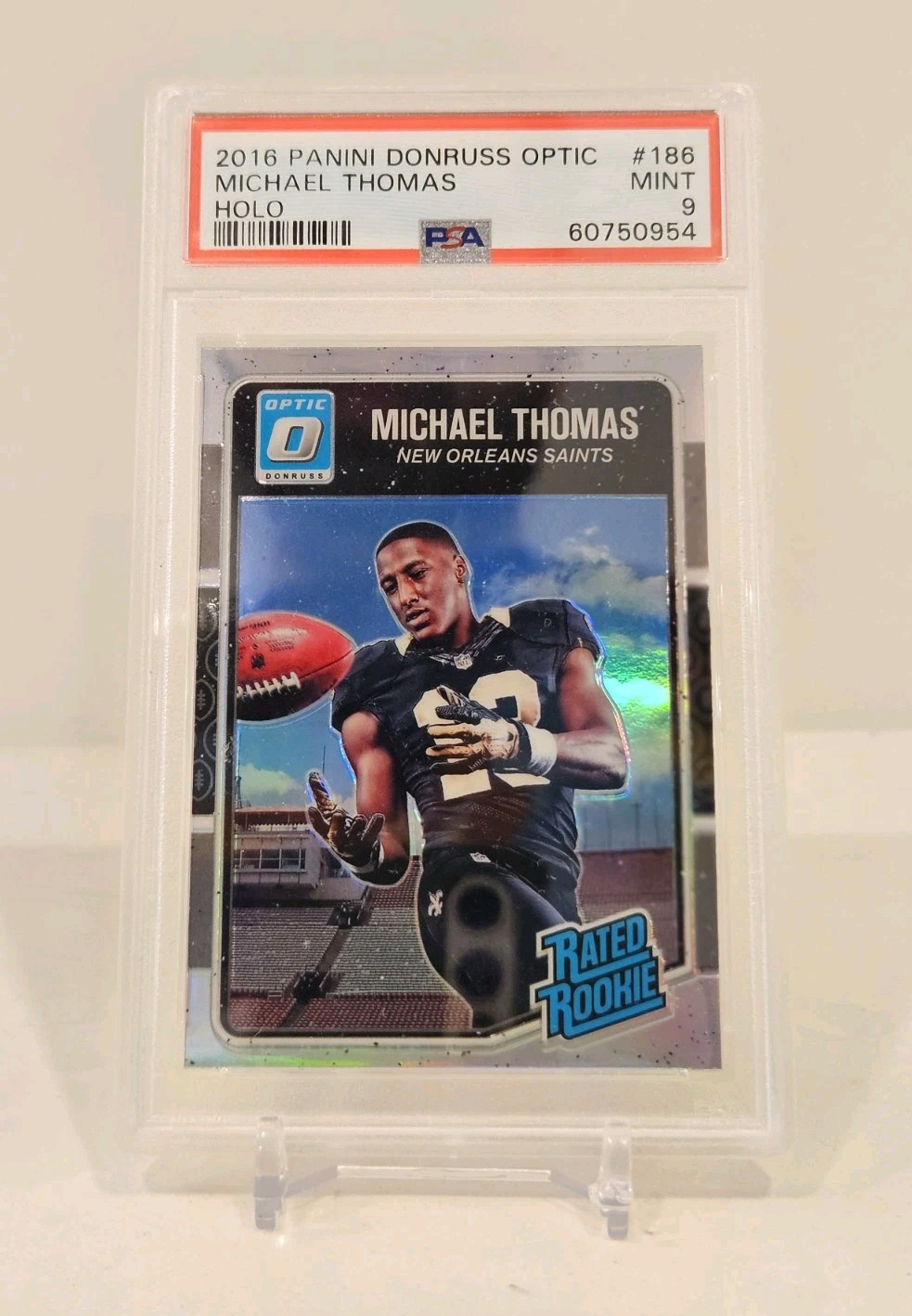 2016 Donruss Optic - Rated Rookie #186 Michael Thomas (RC) PSA 9 Mint Holo