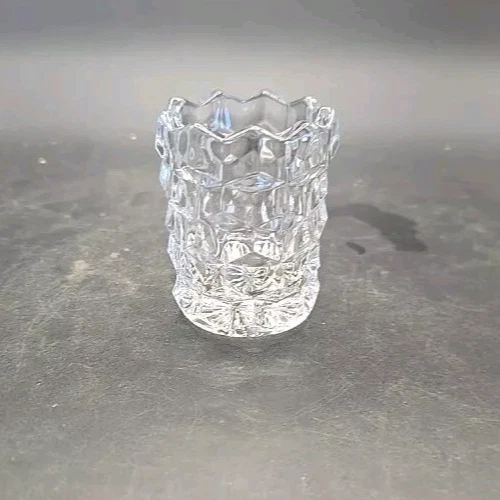 Fostoria American 2056 Clear Glass Round Toothpick Holder