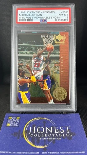 Michael Jordan (Grade PSA 8) - 1998 Upper Deck Century Legends Memorable Shots
