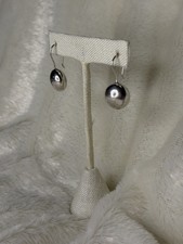 Vintage Silpada W0758 Sterling Silver Bead Ball Drop Dangle Earrings Retired