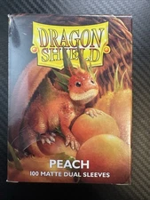 Dragon Shield Matte Dual Sleeves - Peach (100ct)