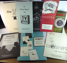 Argus Cameras Photo Tip Portfolio EDUCATIONAL DIVISION Vtg PHOTEK Sales Brochure