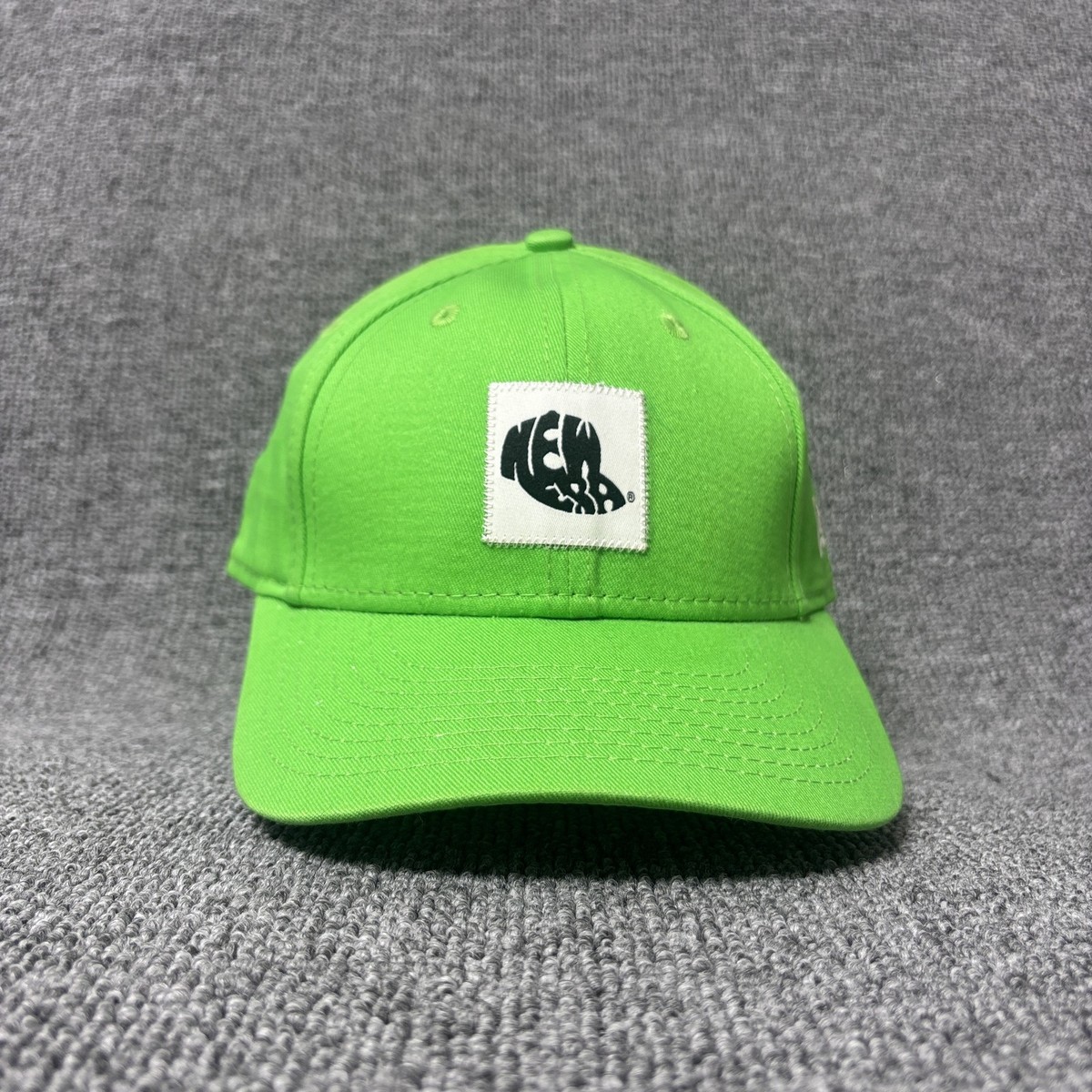 New Era 9FORTY Adjustable Hat Green White Patch Logo Strapback Cap