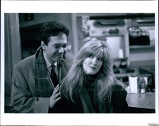 1994 Crystal Bernard & Guest Gilbert Gottfried On Wings Television 8X10 Photo