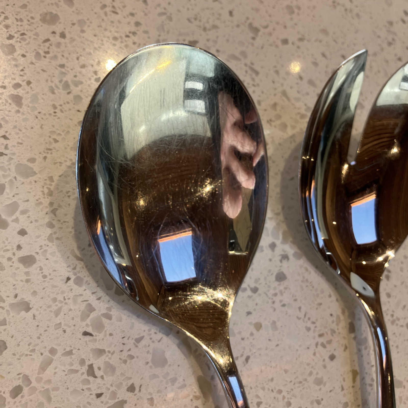 WMF Cromargan Manaos Bistro Stainless Salad serving spoon & Fork