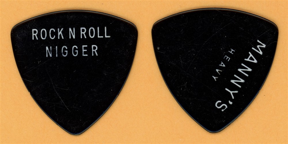 Patti Smith Group RNR Ni&&er Vintage Stage Used Guitar Pick - 1978 Easter Tour