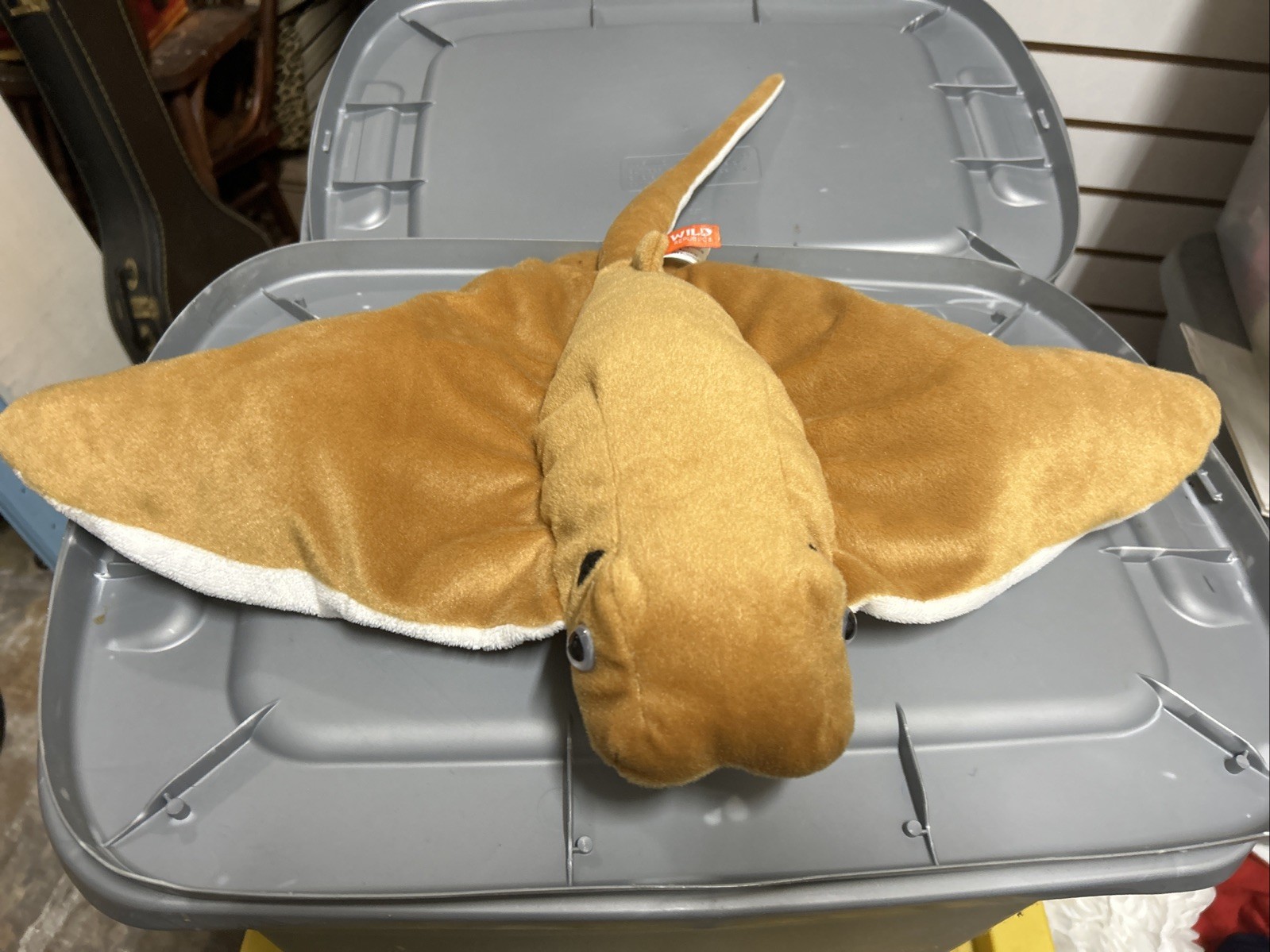 Wild Republic Cownose Sting Ray Plush Stuffed Animal Sea Creature Realistic 23