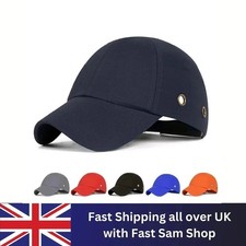 Bump Cap Hat Safety Work Hard Vented Baseball Cap Adjustable Helmet