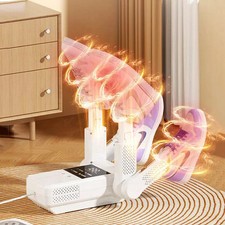 Portable Electric Shoe Boot Dryer Foldable 4 Arms Fast Drying Sterilization UK