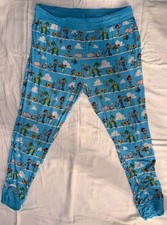 Little Sleepies Disney Pixar Toy Story Women  s XL Pajama Pants OG Blue Bamboo