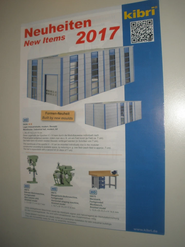 Kibri 2017 Neuheiten  Prospekt  Modellbahnzubehör Katalog - Bild 1 von 1