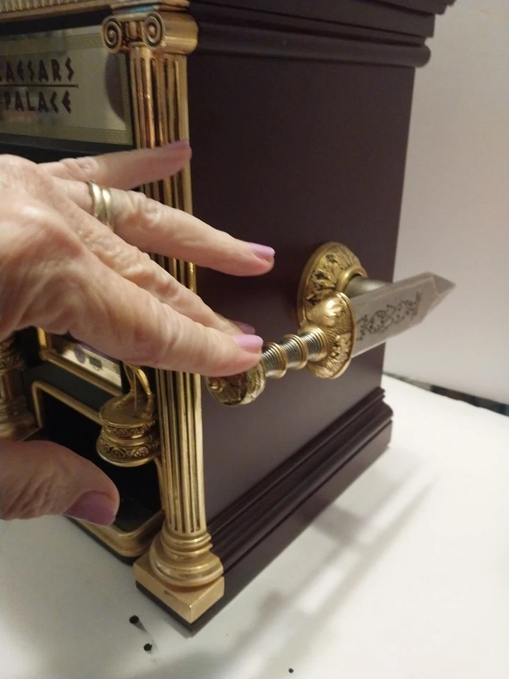 DEFECTUOSO Caesars Palace Casino Las Vegas Vintage Franklin Mint Jackpot G3D Foto 4 de 4