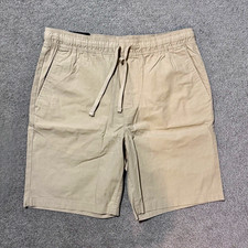 NWT Men s Banana Republic Chino Cotton Drawstring Shorts - Tan/Khaki - M