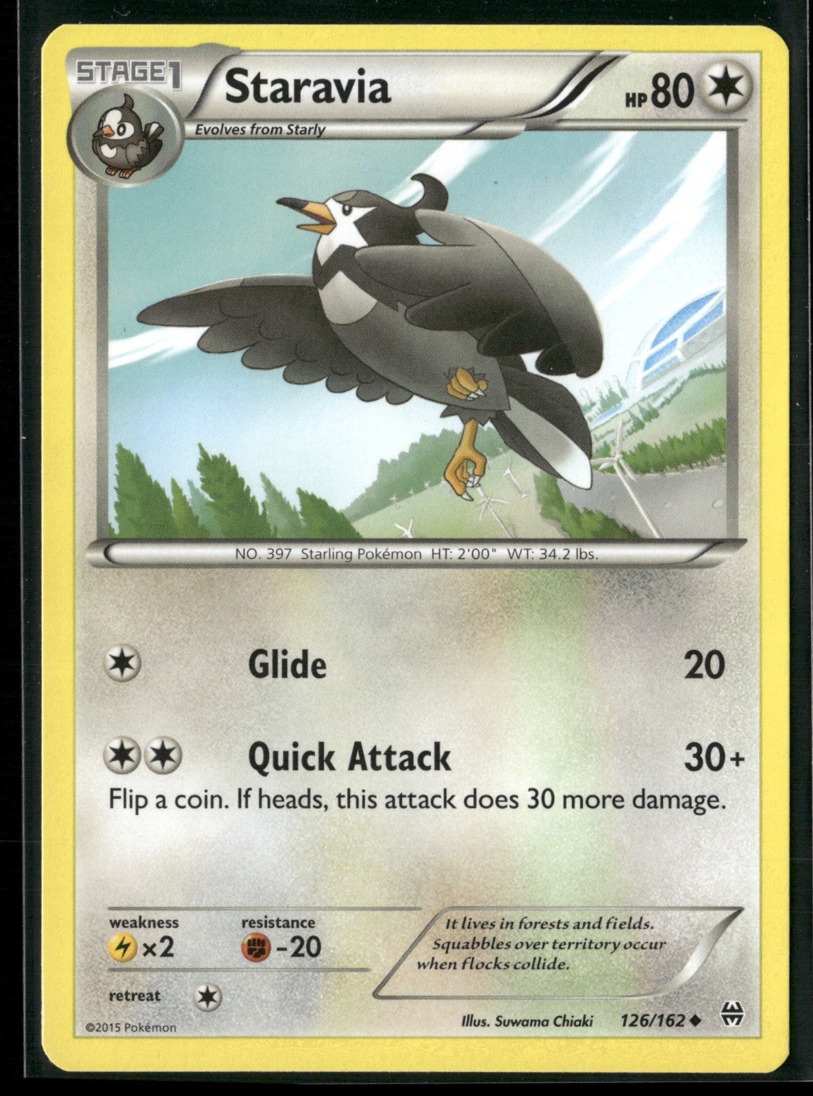 Staravia Uncommon XY - BREAKthrough 126/162 NM
