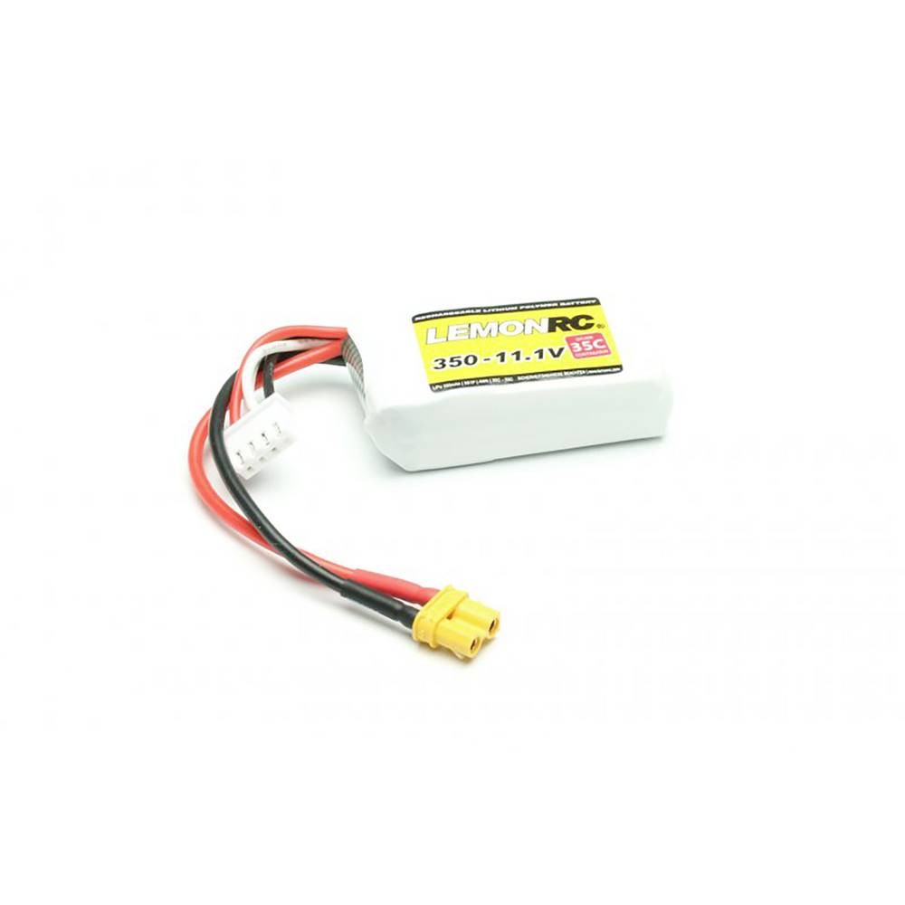 Batterie LiPo 11.1V 350mAh 35C avec 3 cellules pour modèle réduit LemonRC