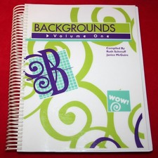 BACKGROUNDS Volume One Needlepoint Stitches RUTH SCHMUFF BOOK 2011 Rare