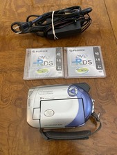 Y2K Canon DC210 DVD Video Camcorder With Battery Power Adaptor Works
